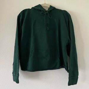 Brandy Melville Dark Green Hoodie Sweater